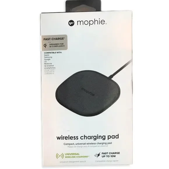 Mophie Wireless Charging Pad Qi Fast Charge to 10W | Universal, Apple, Samsung - Picture 3 of 3